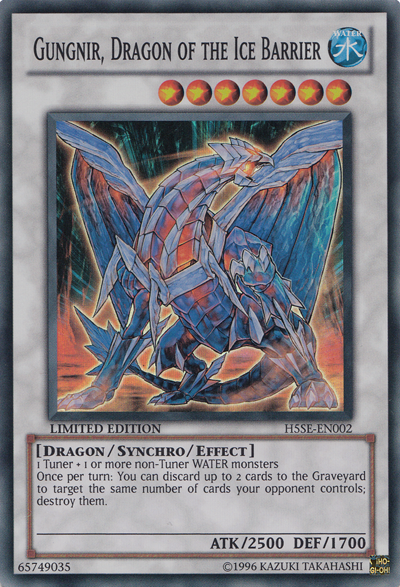 Gungnir, Dragon of the Ice Barrier [H5SE-EN002] Super Rare | Event Horizon Hobbies CA