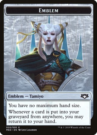 Emblem - Tamiyo, the Moon Sage [Mythic Edition Tokens] | Event Horizon Hobbies CA