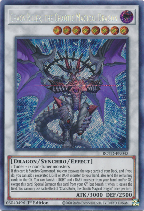 Chaos Ruler, the Chaotic Magical Dragon [ROTD-EN043] Secret Rare | Event Horizon Hobbies CA