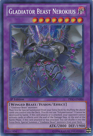 Gladiator Beast Nerokius [PRIO-EN086] Secret Rare | Event Horizon Hobbies CA