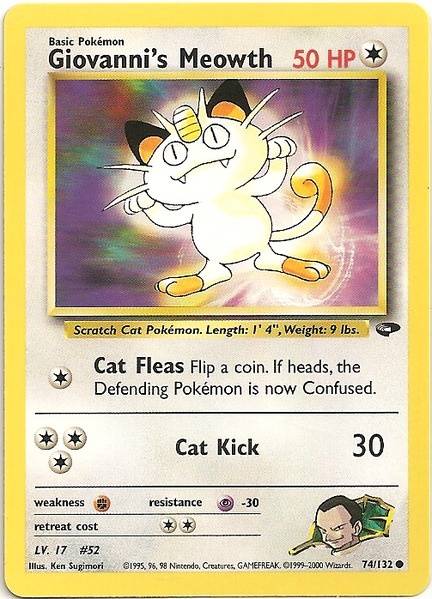 Giovanni's Meowth (74/132) [Gym Challenge Unlimited] | Event Horizon Hobbies CA