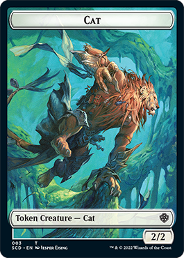 Saproling // Cat Double-Sided Token [Starter Commander Decks] | Event Horizon Hobbies CA