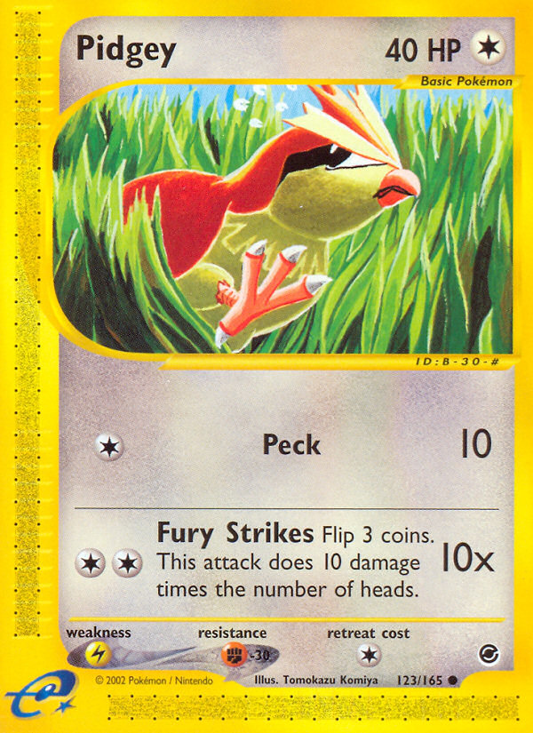 Pidgey (123/165) [Expedition: Base Set] | Event Horizon Hobbies CA