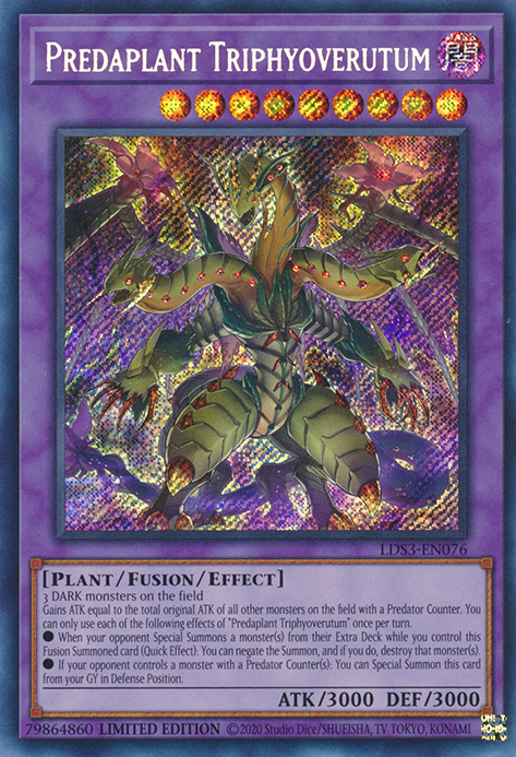 Predaplant Triphyoverutum [LDS3-EN076] Secret Rare | Event Horizon Hobbies CA