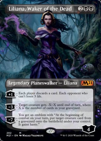 Liliana, Waker of the Dead (Borderless) [Core Set 2021] | Event Horizon Hobbies CA