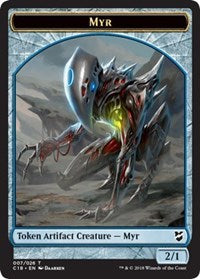 Myr (007) // Construct (020) Double-sided Token [Commander 2018 Tokens] | Event Horizon Hobbies CA