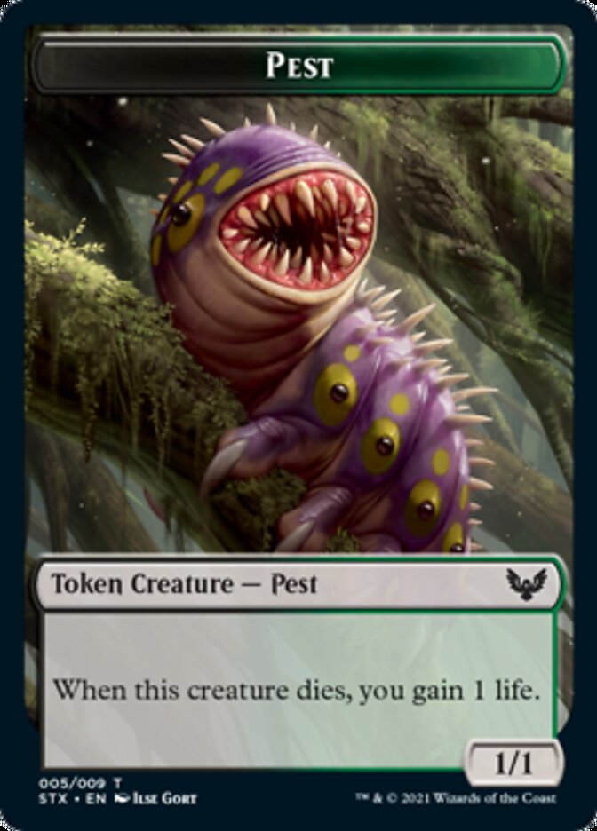 Pest Token [Strixhaven: School of Mages Tokens] | Event Horizon Hobbies CA