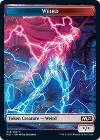 Weird // Zombie Double-sided Token [Core Set 2021 Tokens] | Event Horizon Hobbies CA