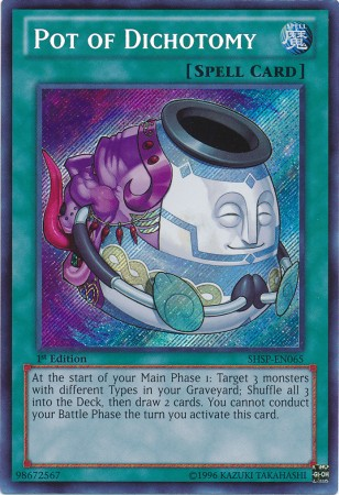 Pot of Dichotomy [SHSP-EN065] Secret Rare | Event Horizon Hobbies CA