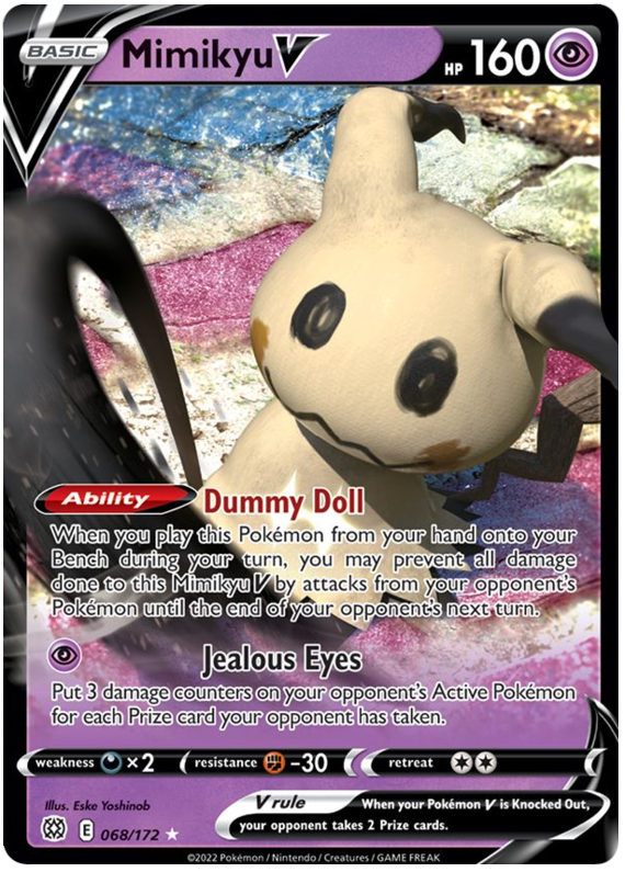 Mimikyu V (068/172) [Sword & Shield: Brilliant Stars] | Event Horizon Hobbies CA