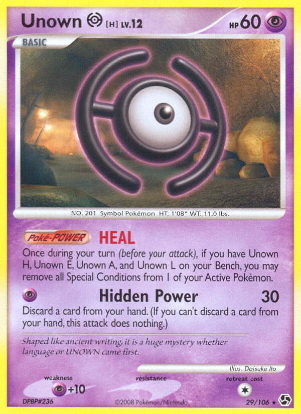 Unown H (29/106) [Diamond & Pearl: Great Encounters] | Event Horizon Hobbies CA