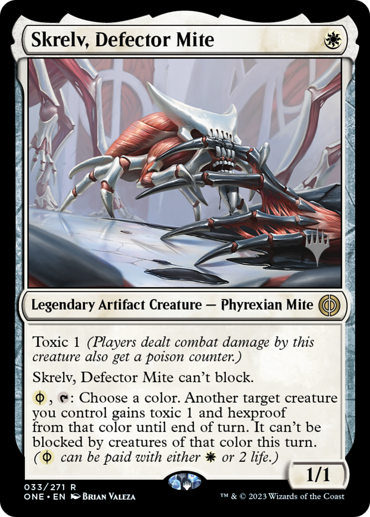 Skrelv, Defector Mite (Promo Pack) [Phyrexia: All Will Be One Promos] | Event Horizon Hobbies CA