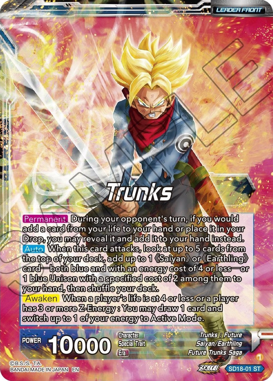 Trunks // SS2 Trunks, Envoy of Justice Returns (SD18-01) [Dawn of the Z-Legends] | Event Horizon Hobbies CA