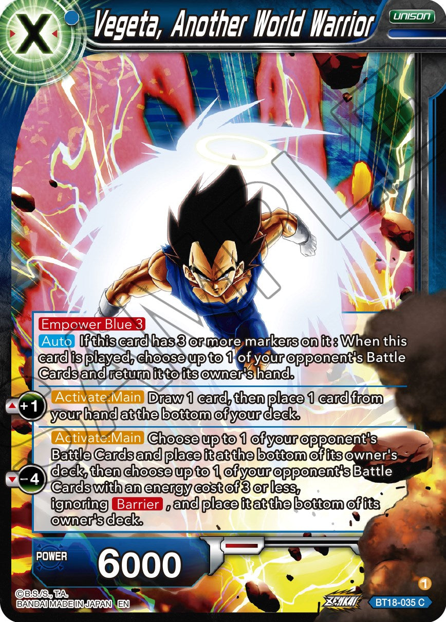 Vegeta, Another World Warrior (BT18-035) [Dawn of the Z-Legends] | Event Horizon Hobbies CA