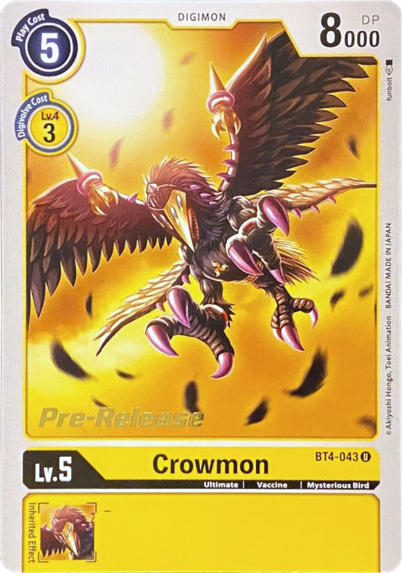 Crowmon [BT4-043] [Great Legend Pre-Release Promos] | Event Horizon Hobbies CA