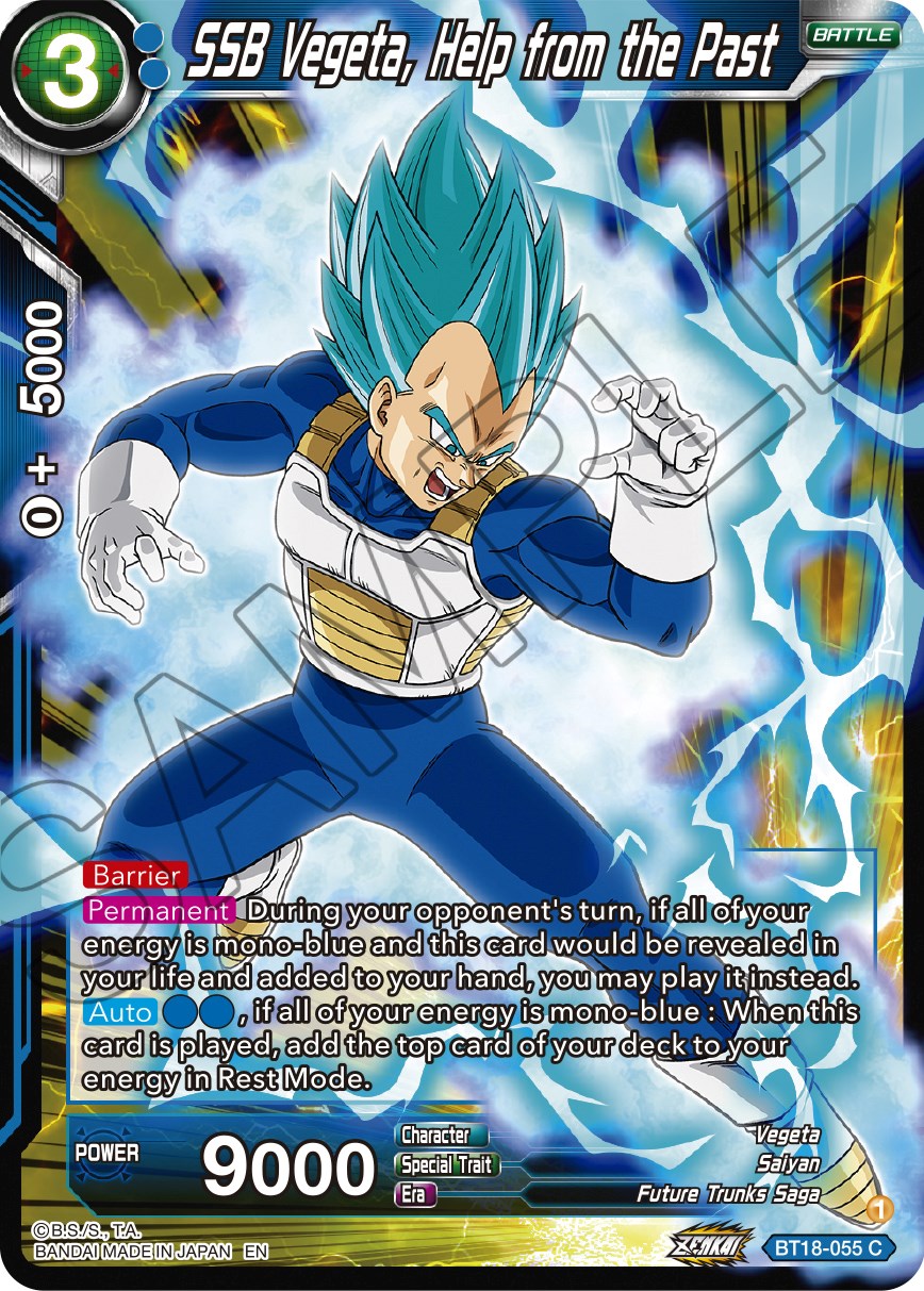 SSB Vegeta, Help from the Past (BT18-055) [Dawn of the Z-Legends] | Event Horizon Hobbies CA