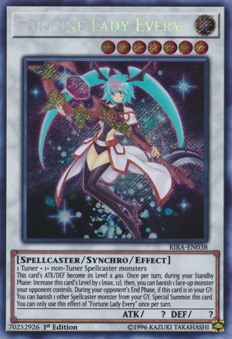 Fortune Lady Every [RIRA-EN038] Secret Rare | Event Horizon Hobbies CA