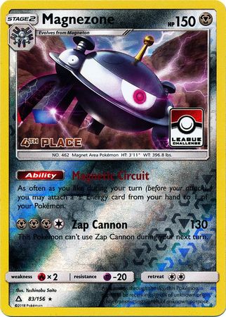 Magnezone (83/156) (League Promo 4th Place) [Sun & Moon: Ultra Prism] | Event Horizon Hobbies CA