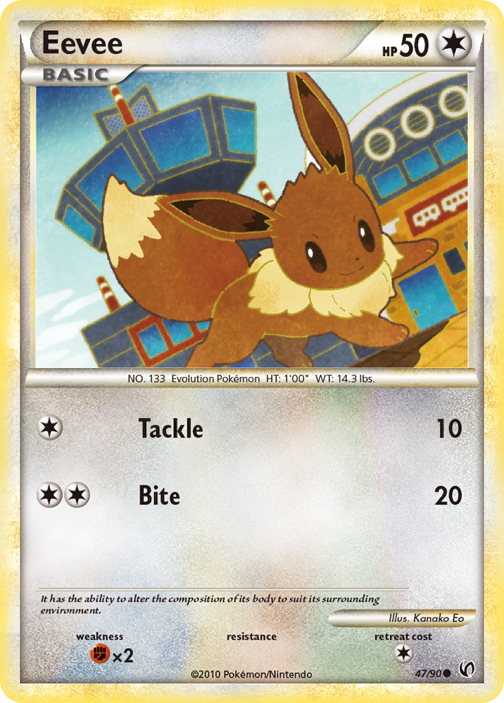 Eevee (47/90) [HeartGold & SoulSilver: Undaunted] | Event Horizon Hobbies CA