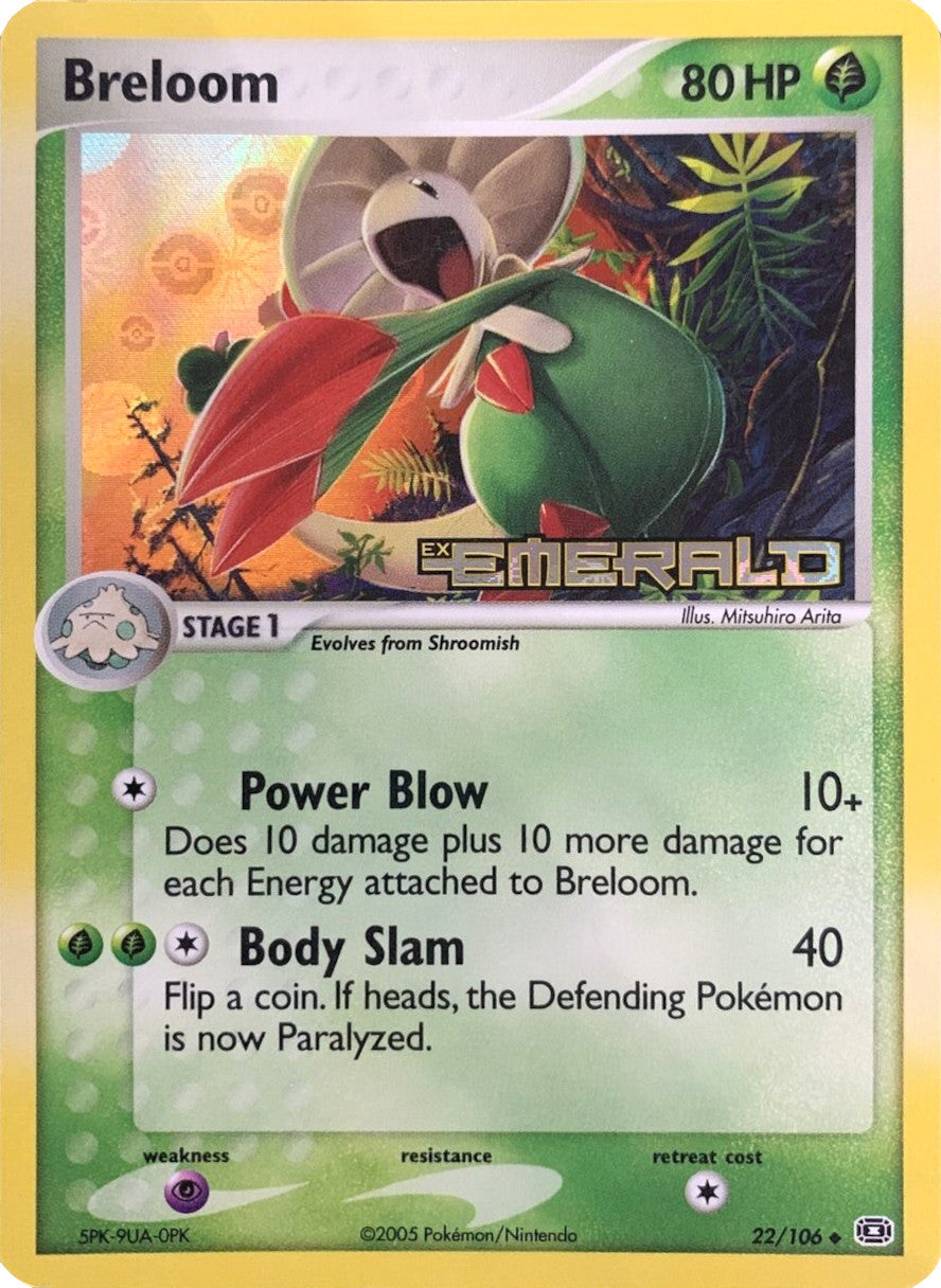 Breloom (22/106) (Stamped) [EX: Emerald] | Event Horizon Hobbies CA