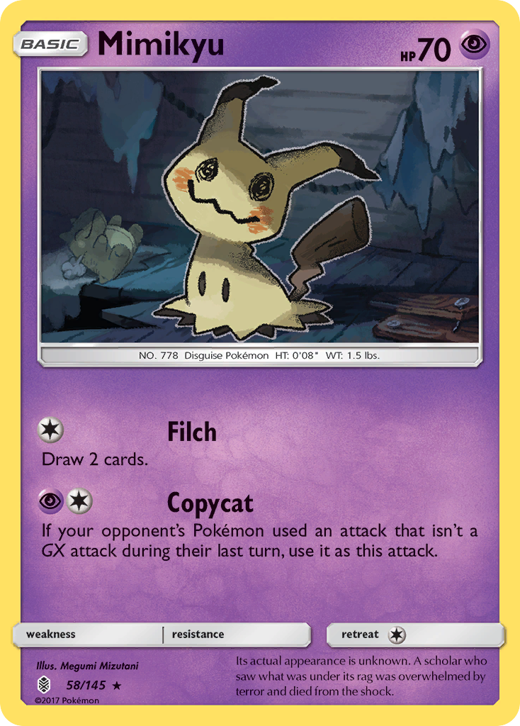 Mimikyu (58/145) [Sun & Moon: Guardians Rising] | Event Horizon Hobbies CA