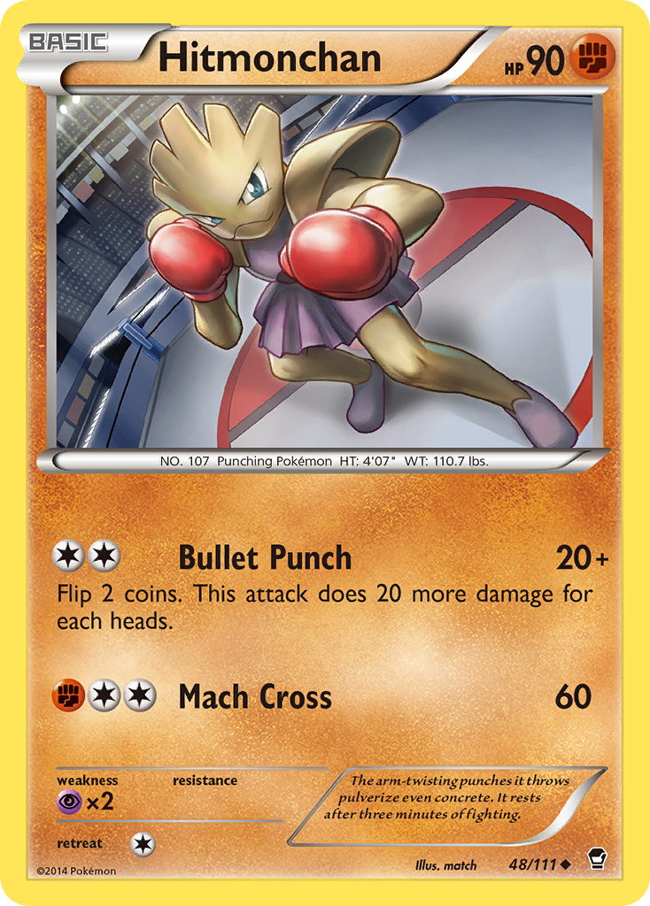 Hitmonchan (48/111) [XY: Furious Fists] | Event Horizon Hobbies CA