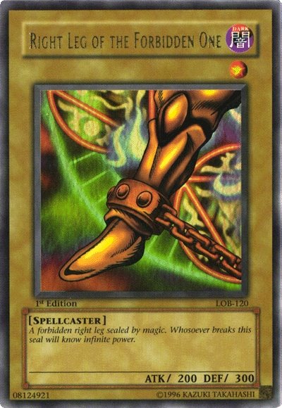 Right Leg of the Forbidden One [LOB-120] Ultra Rare | Event Horizon Hobbies CA