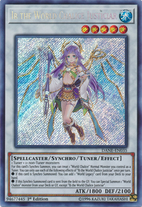 Ib the World Chalice Justiciar [DANE-EN035] Secret Rare | Event Horizon Hobbies CA