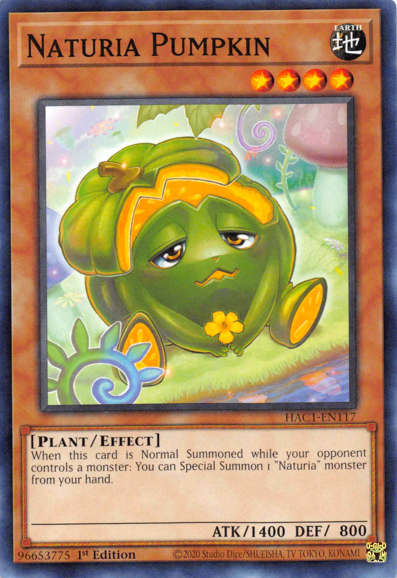 Naturia Pumpkin (Duel Terminal) [HAC1-EN117] Parallel Rare | Event Horizon Hobbies CA