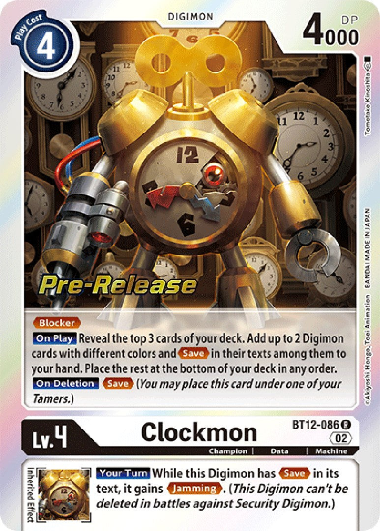 Clockmon [BT12-086] [Across Time Pre-Release Cards] | Event Horizon Hobbies CA