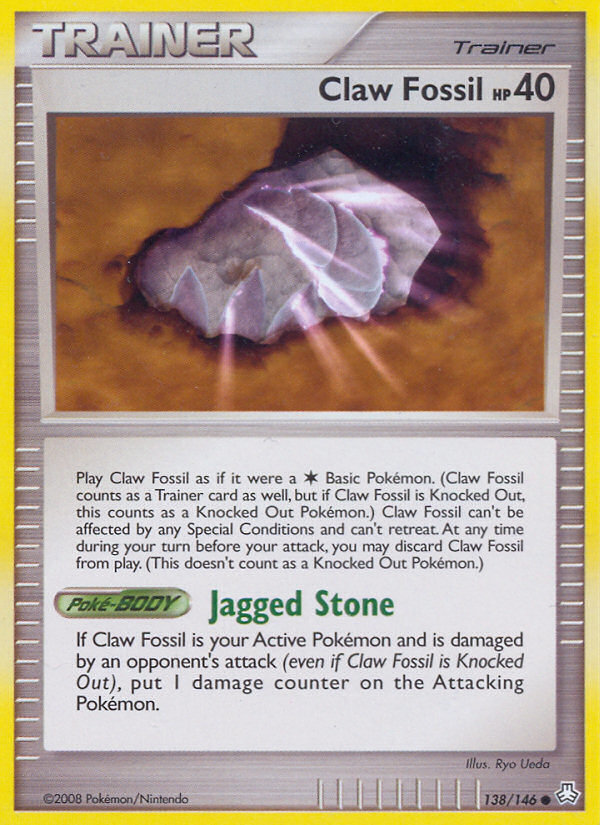 Claw Fossil (138/146) [Diamond & Pearl: Legends Awakened] | Event Horizon Hobbies CA