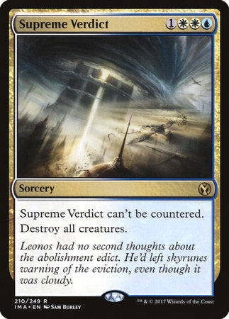 Supreme Verdict [Iconic Masters] | Event Horizon Hobbies CA