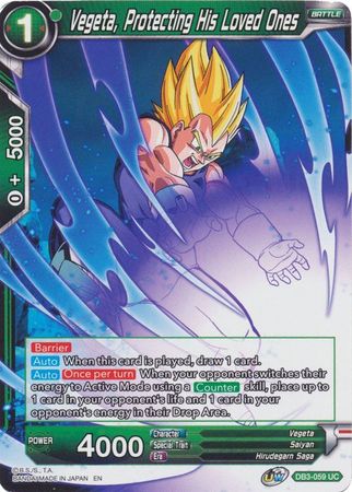 Vegeta, Protecting His Loved Ones (DB3-059) [Giant Force] | Event Horizon Hobbies CA