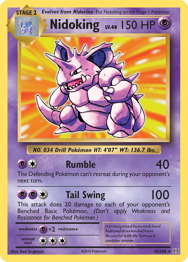 Nidoking (45/108) (Theme Deck Exclusive) [XY: Evolutions] | Event Horizon Hobbies CA