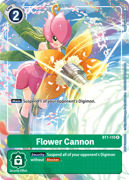 Flower Cannon [BT1-110] (Tamer's Evolution Box) [Release Special Booster Ver.1.0 Promos] | Event Horizon Hobbies CA