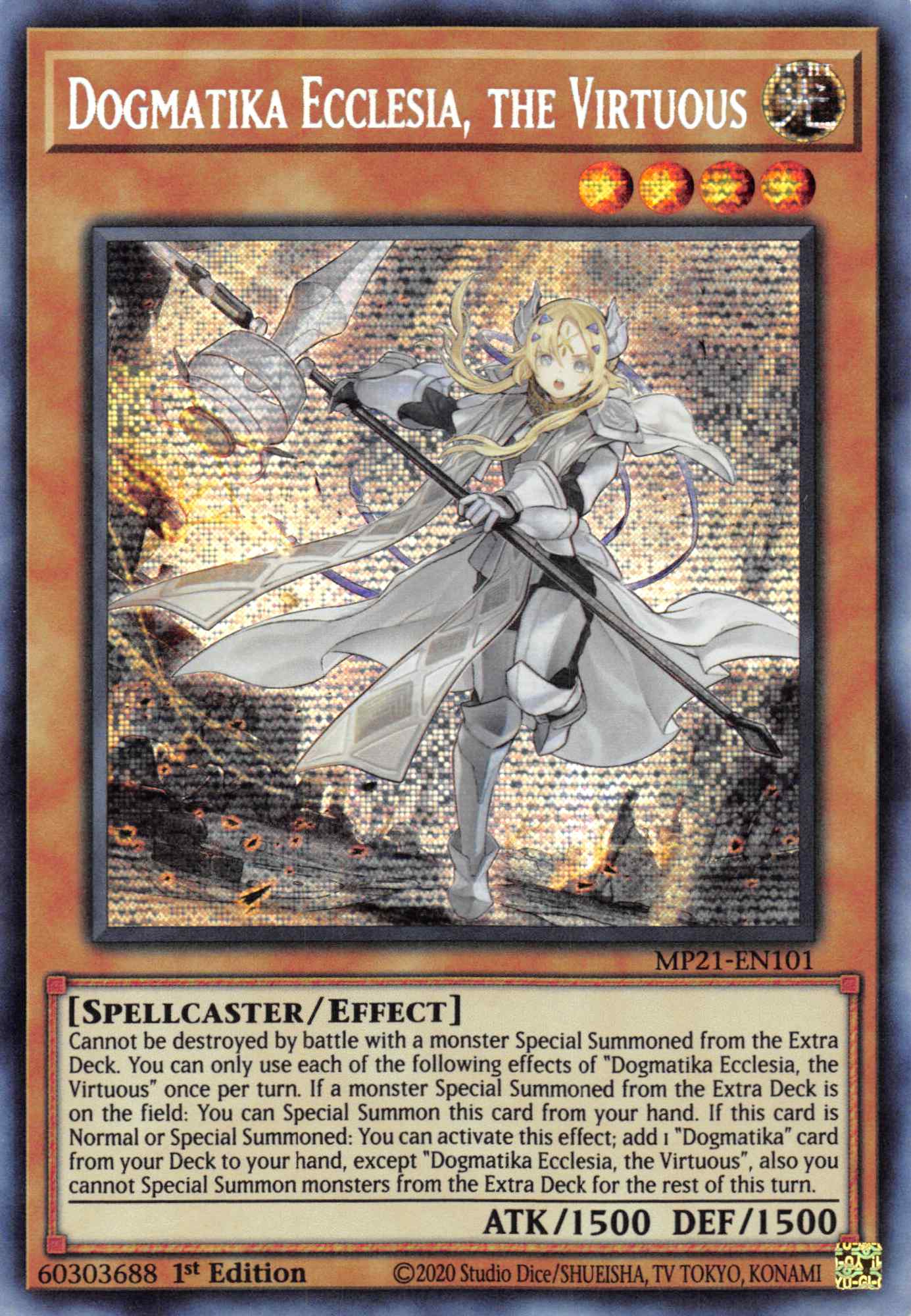 Dogmatika Ecclesia, the Virtuous [MP21-EN101] Prismatic Secret Rare | Event Horizon Hobbies CA