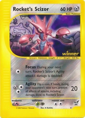 Rocket's Scizor (4) (Jumbo Card) [Best of Promos] | Event Horizon Hobbies CA