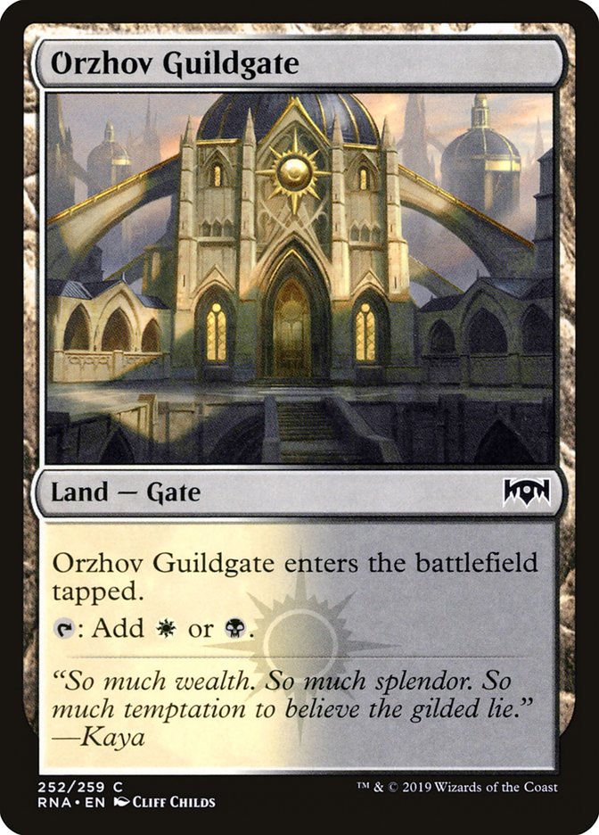 Orzhov Guildgate (252/259) [Ravnica Allegiance] | Event Horizon Hobbies CA