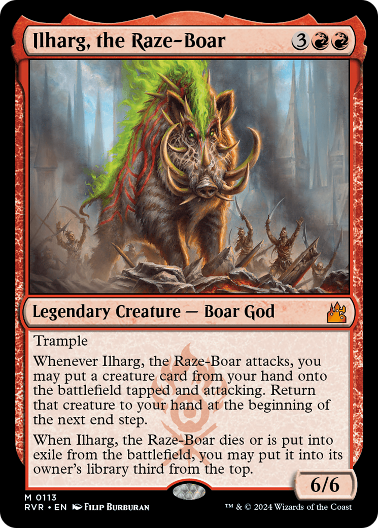 Ilharg, the Raze-Boar [Ravnica Remastered] | Event Horizon Hobbies CA