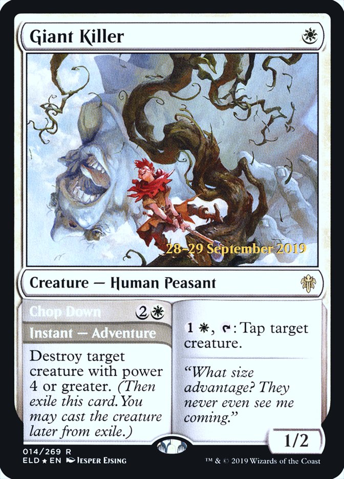 Giant Killer // Chop Down  [Throne of Eldraine Prerelease Promos] | Event Horizon Hobbies CA