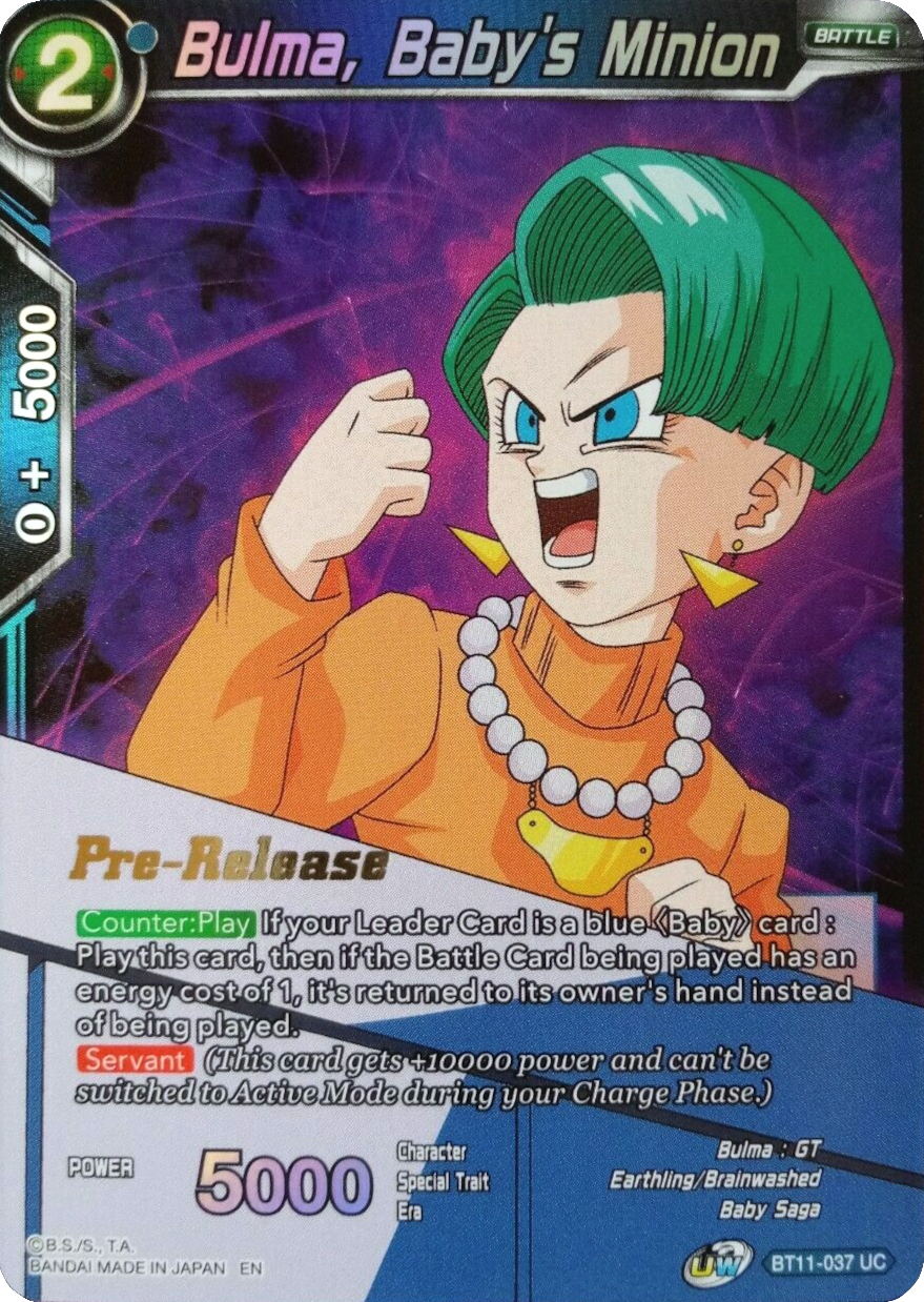 Bulma, Baby's Minion (BT11-037) [Vermilion Bloodline Prerelease Promos] | Event Horizon Hobbies CA