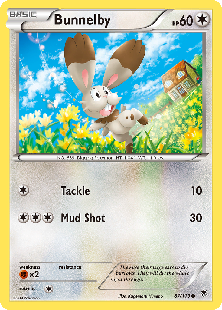 Bunnelby (87/119) [XY: Phantom Forces] | Event Horizon Hobbies CA