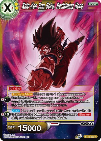 Kaio-Ken Son Goku, Reclaiming Hope (BT15-093) [Saiyan Showdown] | Event Horizon Hobbies CA