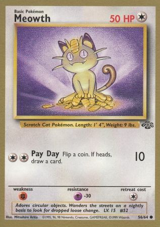 Meowth (56/64) (Gold Bordered Promo) [Jungle Unlimited] | Event Horizon Hobbies CA