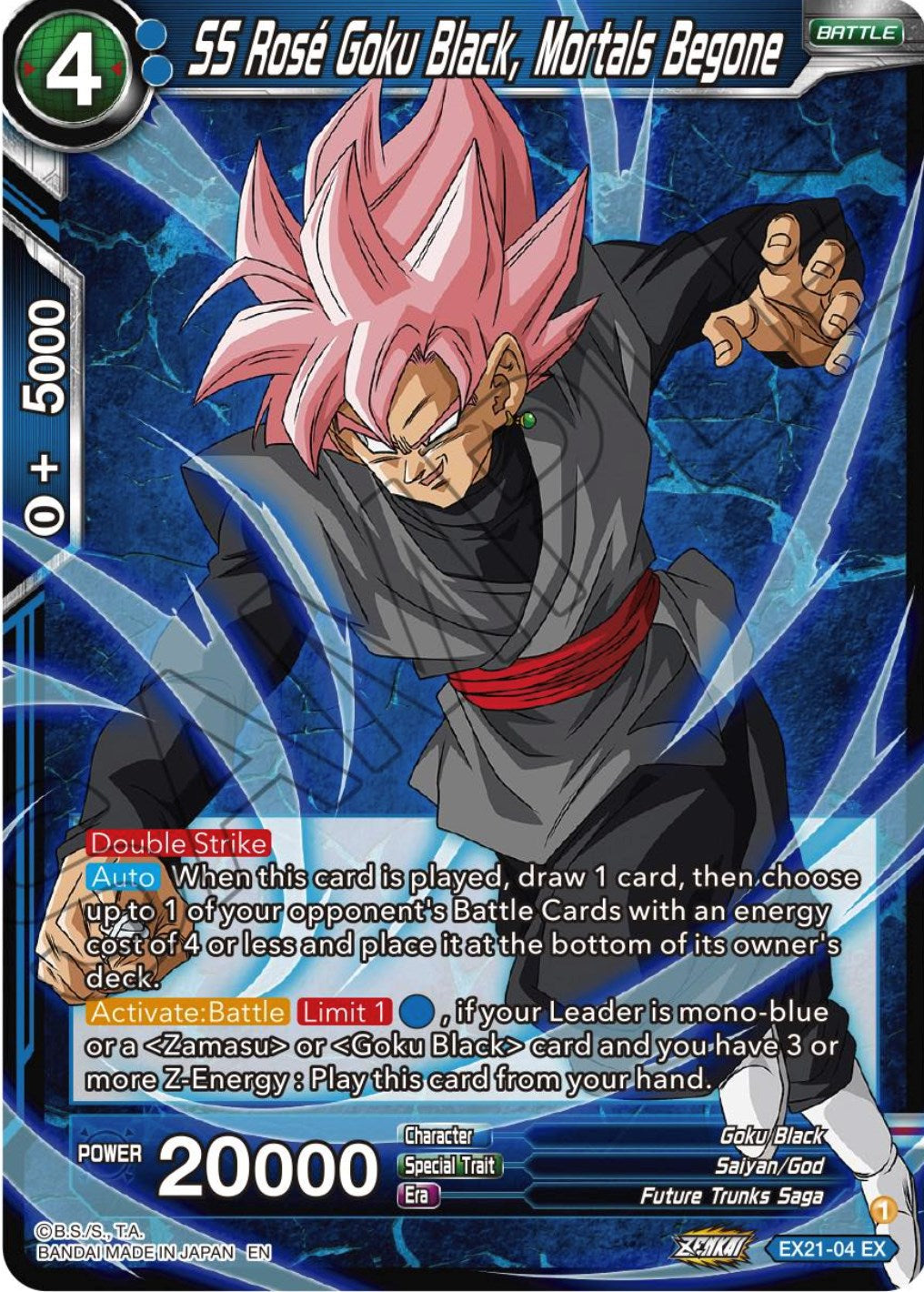 SS Rose Goku Black, Mortals Begone (EX21-04) [5th Anniversary Set] | Event Horizon Hobbies CA