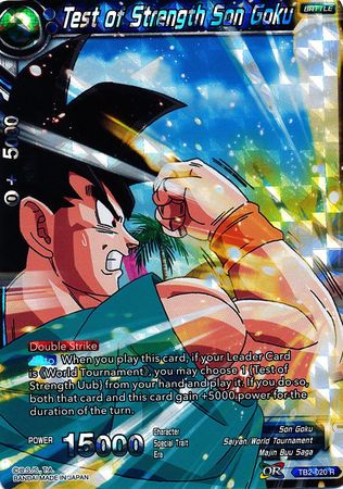 Test of Strength Son Goku (TB2-020) [World Martial Arts Tournament] | Event Horizon Hobbies CA