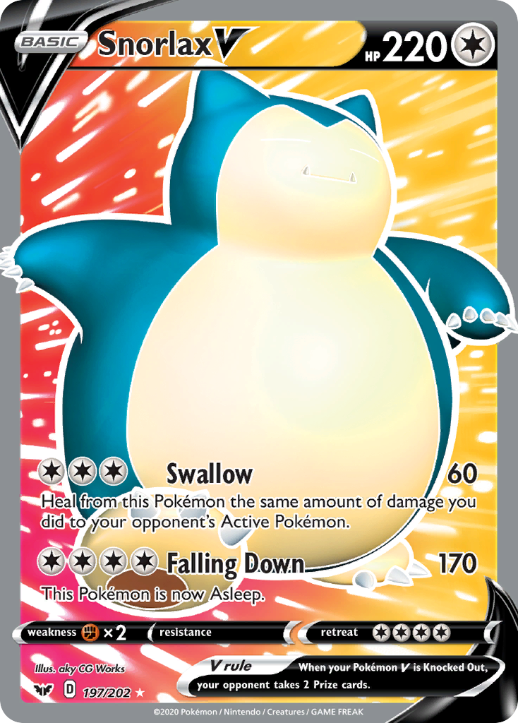 Snorlax V (197/202) [Sword & Shield: Base Set] | Event Horizon Hobbies CA