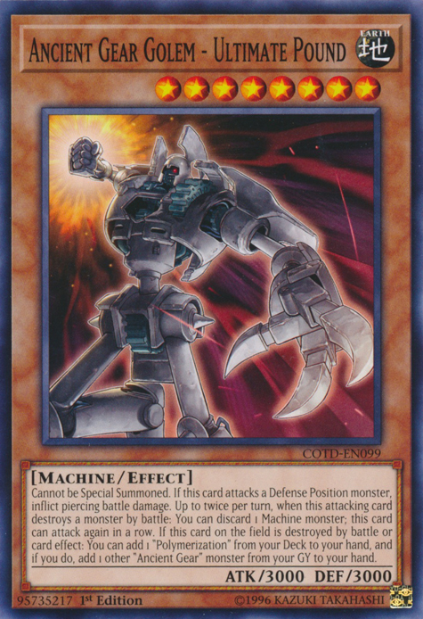 Ancient Gear Golem - Ultimate Pound [COTD-EN099] Common | Event Horizon Hobbies CA