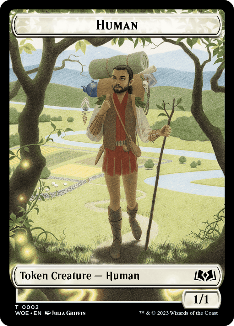 Human // Food (0011) Double-Sided Token [Wilds of Eldraine Tokens] | Event Horizon Hobbies CA