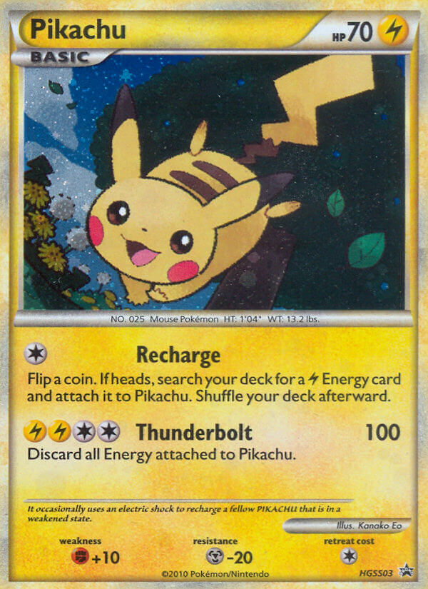 Pikachu (HGSS03) [HeartGold & SoulSilver: Black Star Promos] | Event Horizon Hobbies CA